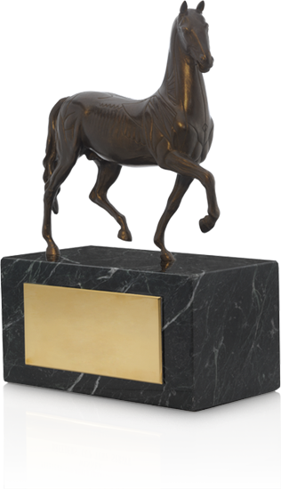 BreedersCup's tweet photo. #BreedersCup Trophy: An authentic bronze reproduction of the original Torrie horse, by Giovanni da Bologna #BCFact http://t.co/kNkwwiymyl