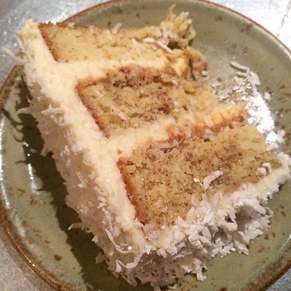 LAFoodie's tweet photo. I'm nuts for this coconut cake @paper_plastik #dayums #cake #cafe #paperorplastik #cocon... http://t.co/8HNJUL4X9I http://t.co/p2T24SM9xU