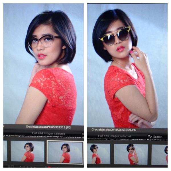 Cantiknya <a href="/Graciaz14/">Gracia Indri</a> dalam photoshoot untuk Optik Seis pake kacamata Dsquared Clip On. Photo by <a href="/tommysiahaan/">Tommy A. Siahaan</a>