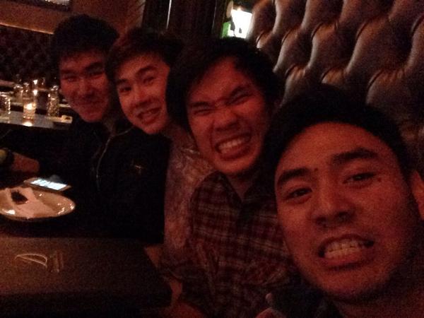 fluffside's tweet photo. Hanging out in Little Thai @darabarla #darabar #fourdicks http://t.co/x8KCwF5NhV