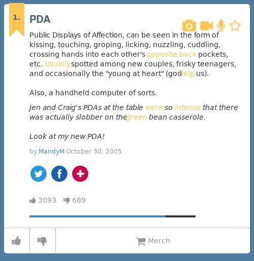 Pda meaning urban dictionary