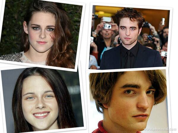 ThenNowWow's tweet image. Kristen Stewart and Robert Pattinson