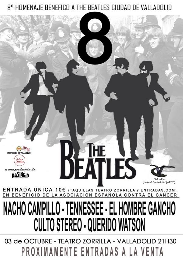 pasioneventos's tweet photo. 8º HOMENAJE @aecc_es A THE BEATLES #Valladolid @Nacho_Campillo @ELVISBOYS @HombreGancho @cultostereo @QueridoWatson_ http://t.co/6A6BxtEDUx