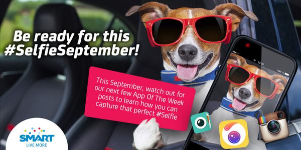 LiveSmart's tweet image. Watch out for our App of the Week recommendations and learn how you can capture that perfect #SeptemberSelfie!