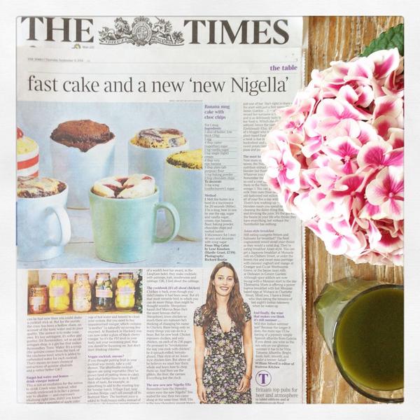 DeliciouslyElla's tweet photo. So excited to be in The Times yesterday described as the new Nigella! http://t.co/rKj7e3iLvj
