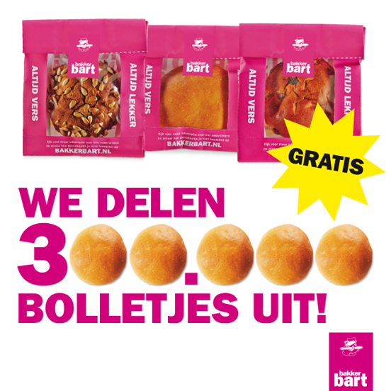 BB_Stationsweg's tweet photo. Kom zaterdag 27 september tussen 10:00 en 14:00 naar Bakker Bart Stationsweg voor een gratis bolletje! http://t.co/SJLMIEzjhZ