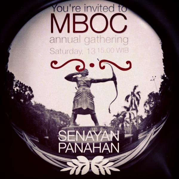 Dear beloved friends, its gathering time, lets join us on saturday, 13 is at Panahan, Senayan