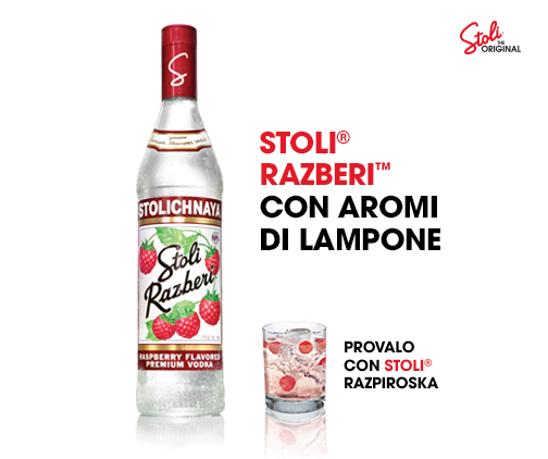 StoliVodkaITA's tweet photo. Fremiti al lampone, spezie dolci di segale, vodka di frumento: Stoli® Razberi™! #StoliOriginal http://t.co/22osAuKHCB