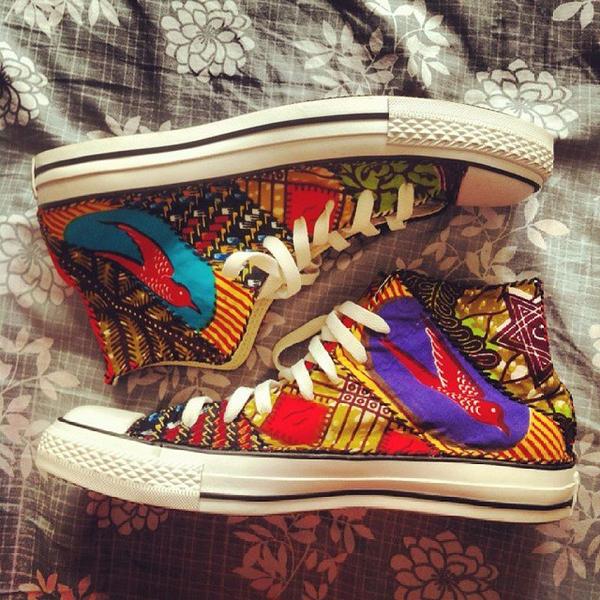 converse african print