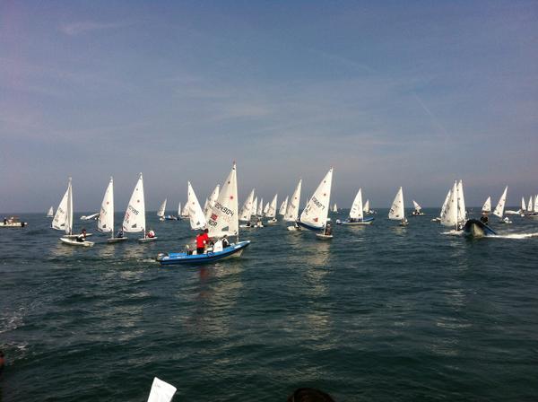 Only 2 knots on the Laser and Radial race course's at the ISAF Worlds - racing postponed #waitingforwind