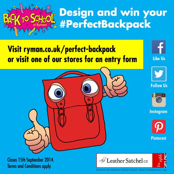 RymanStationery's tweet photo. Last few days to enter out #PerfectBackpack competition! Find out more at http://t.co/nGeqX6a7Rh http://t.co/gqcVVWetkK