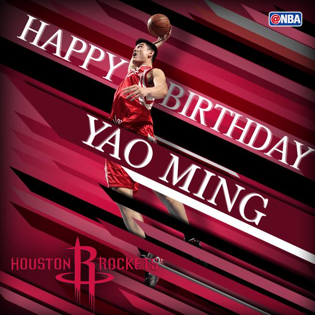   Join us in wishing a HAPPY BIRTHDAY!  Yao Minnnng-Yao Ming-Yao Min-Yao Ming... YAO Minnnnnnnnnnng!
