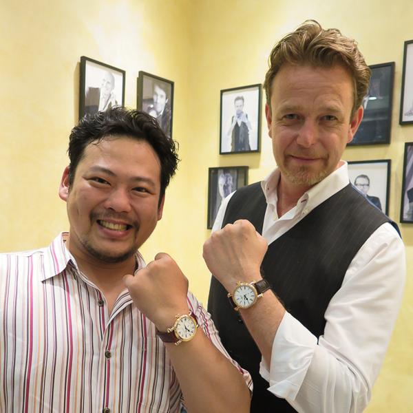 SpeakeMarin's tweet photo. Kazuki came to @NobleStyling Tokyo with his 42mm Serpent Calendar to say hello. http://t.co/utjVwsc9VG http://t.co/VEm3BC4D58