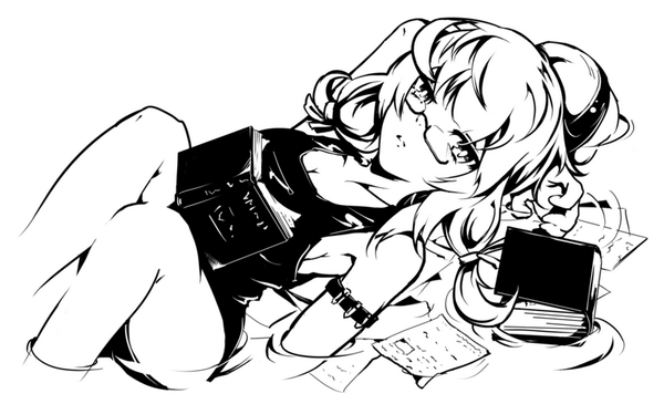 こういった挿絵もいくつか描いたが本文はまじめな話です(猥褻はありません)ほかにもどこかで見た面子の方々も多数挿絵で参加されていると聞きます。日曜日にビッグサイトへ行こう http://t.co/zsOSibXEc6 