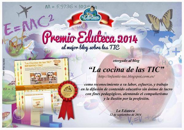 Gracias a <a href="/laeduteca/">La Eduteca</a> por concedernos el galardón de mejor Blog de TIC en #PremioEduteca14 . Felices!!!!!!