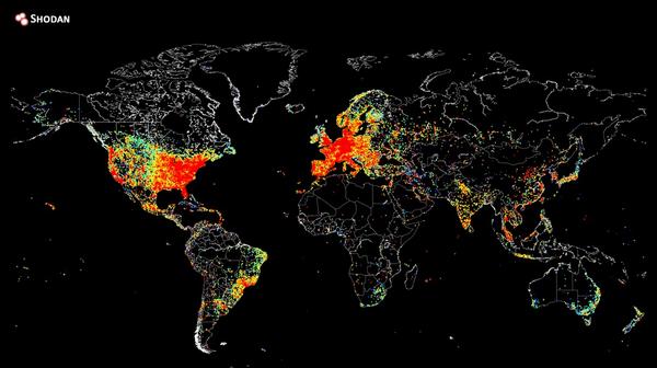 All devices connected to the internet