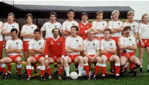 gaanostalgia's tweet photo. #Tyrone team that reached All Ireland SFC Final in 1986 #gaa #nostalgia http://t.co/ZgiAElTaE8