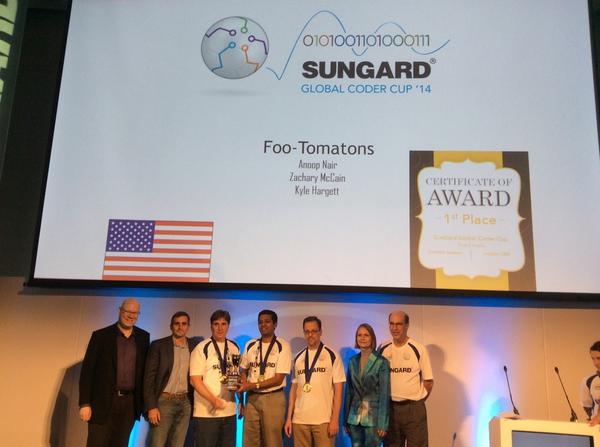 AdrianitaV's tweet photo. The winners!!! #SGCoderCup http://t.co/X14Ow7MU6C