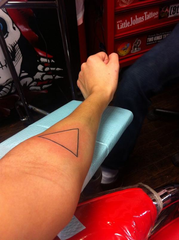 #tattoo5 triangles represent change. You can't stop it, might as well go with it. #UptownArts