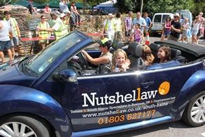 Nutshellaw Totnes Driving the Marldon Apple Pie Princess