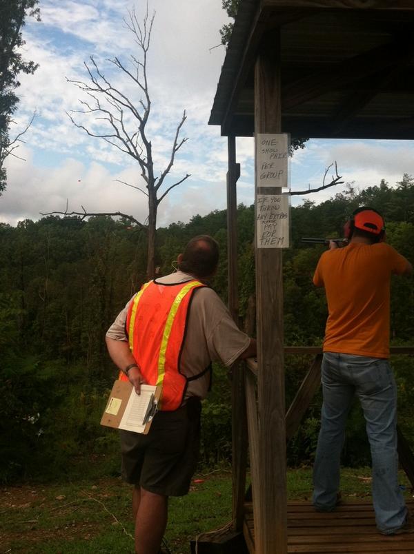 grandmawillow_'s tweet photo. Shooting clay competition today #scorekeeper #volunteering #scrippscsr http://t.co/9JD0fXE0CJ