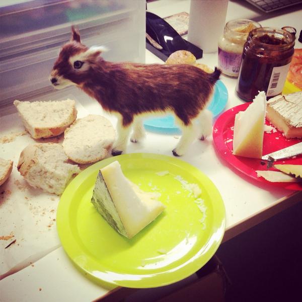 #feastiesfriday in the studio! #GOAT