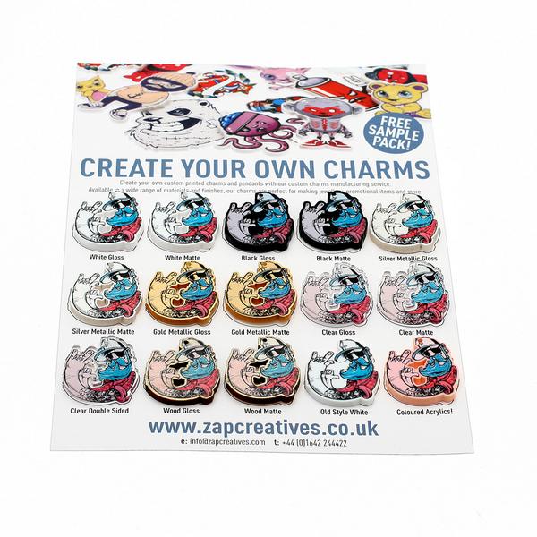 Zap! Creatives ♻️ on Twitter: "Get your sample pack &amp; check out our full of custom Including our &amp; improved clear charms! http://t.co/8ZozlHjtea" / Twitter