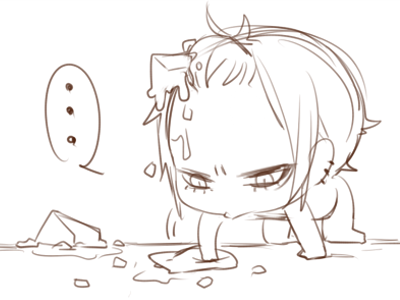 ぶつけた豆腐はかたづける 