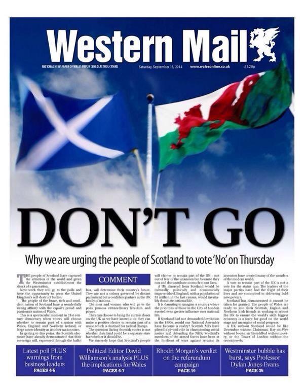 The Western Fail - another one down the pan! #indyref #YesScotland
