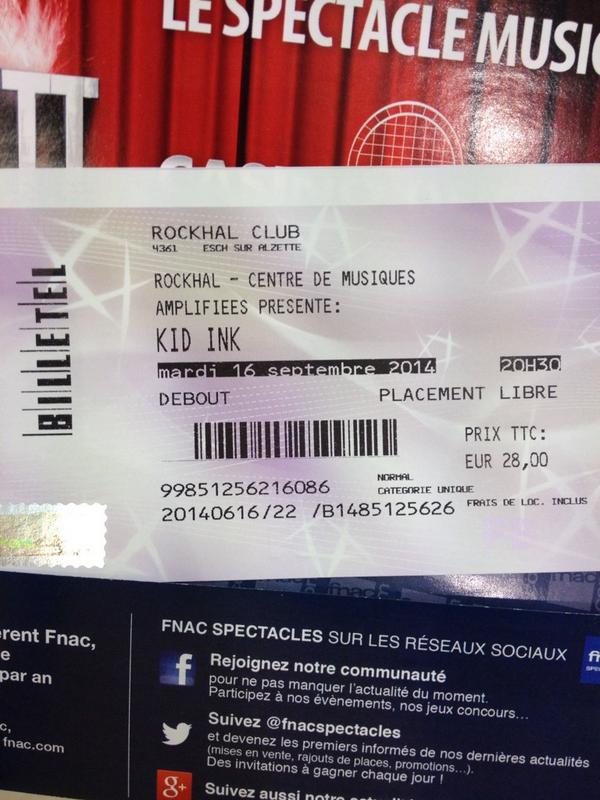 huse_huse's tweet photo. MARDI #KIDINK #rockhal @Kid_Ink #MATHAFAKA http://t.co/vRcLSY3p8m