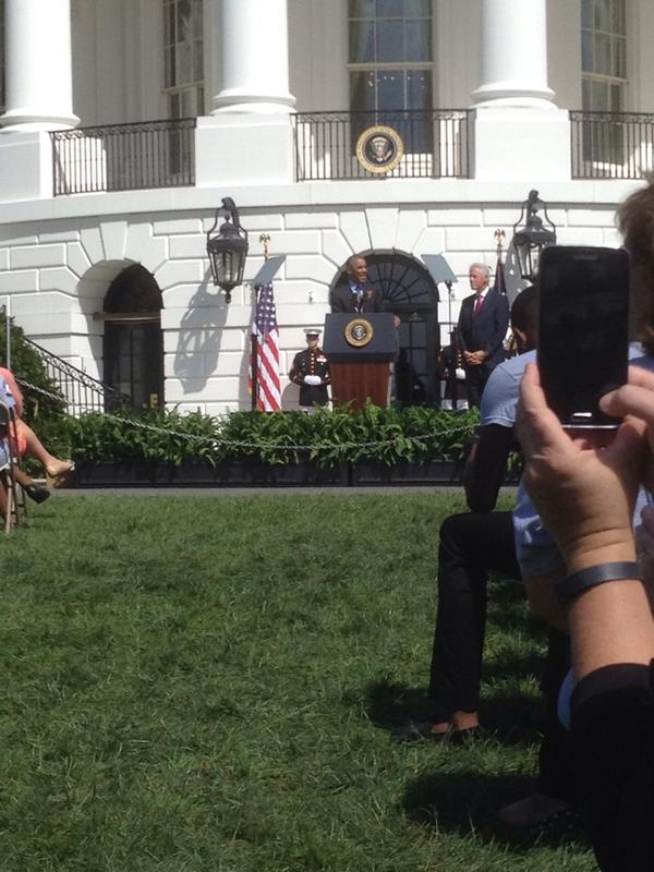 AmeriCorpsNCCC's tweet photo. Very excited to welcome President @BarackObama to celebrate #AmeriCorps20! http://t.co/cb0BjhAyk6
