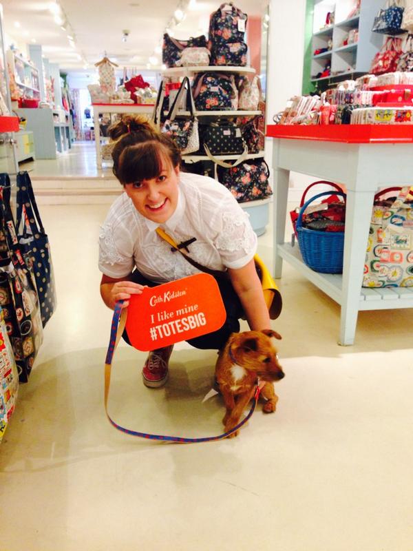 Coco has been shopping again in York! This time it's a treat tin...Yummy <a href="/Cath_Kidston/">Cath Kidston</a> #TotesBig