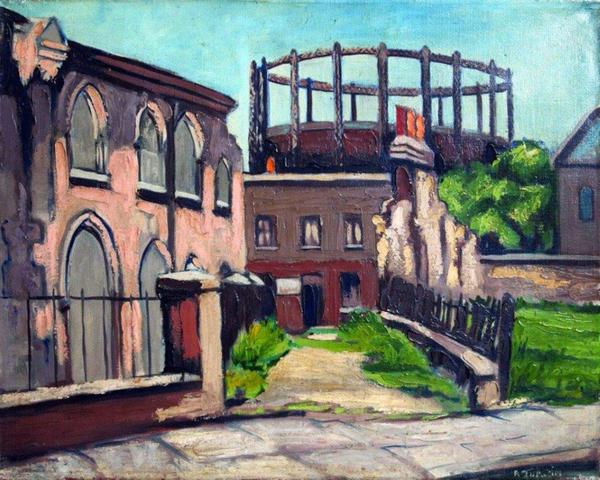 EastLondonGroup's tweet image. Thanks for following the ELG @InterDigitalRec Here&apos;s Marian Square, Hackney by Albert Turpin #painting #art #ELG