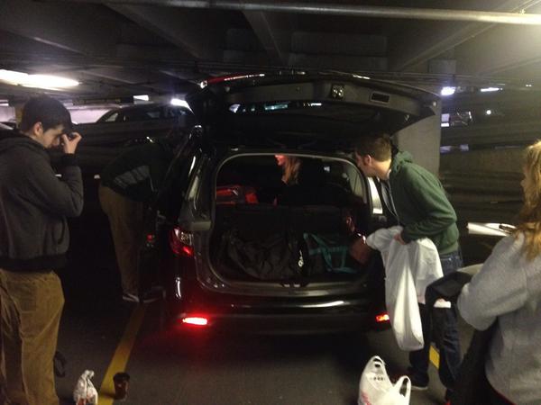 DHW_Improv's tweet photo. A quick game a baggage Tetris on the way to #KCIF14 ! http://t.co/ElQlw9eQ4h