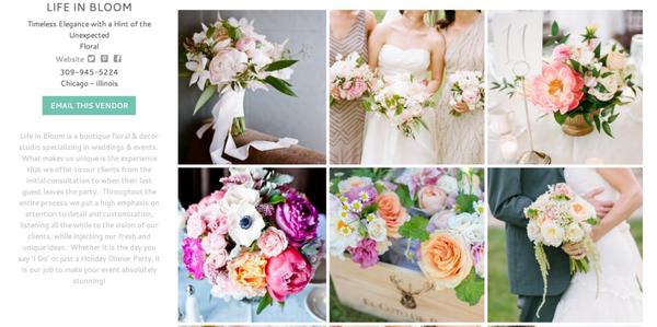 RaquelOnceWed's tweet photo. So happy to have @lifeinbloomchi, a boutique floral + decor studio as a new @OnceWed vendor! http://t.co/Ay53AIKzsB http://t.co/ovqfz8FTab