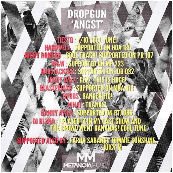 Woah! Grateful for your massive support guys! #Angst already at #18 on BP Electro House chart! :D