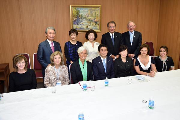 Leaving Japan, where I had excellent discussions with Prime Minister Abe and others on how to make women shine.