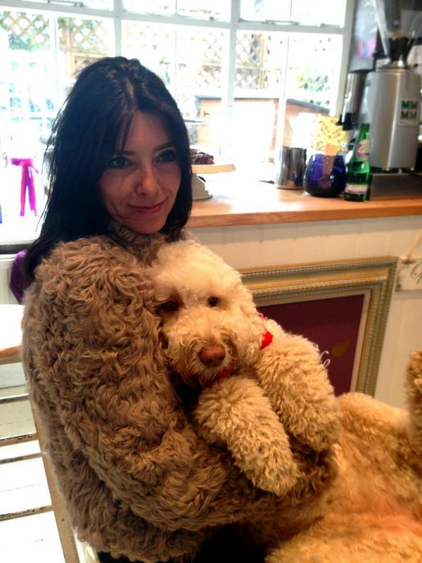 #labradoodle daisy loves the coat i'm wearing at #deuxieme. #dogofinstagram