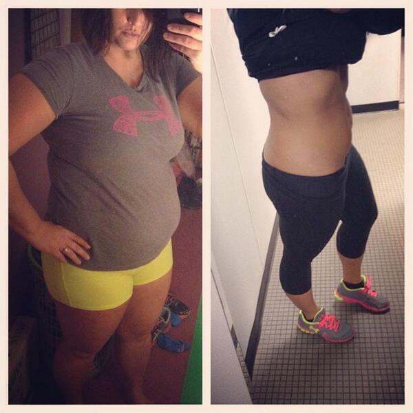 StephsFitness's tweet photo. NOT even close to my goals but #4MonthsProgress #FitFam #StephsFitness 💪 http://t.co/N1ENUmuC2k