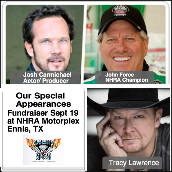 Harrymschmidt's tweet photo. Our Special Guest and appearances for our Fundraiser 
Friday, September 19 at NHRA Tex http://t.co/KXPPJp5Htf... http://t.co/UdXb92Z6zq