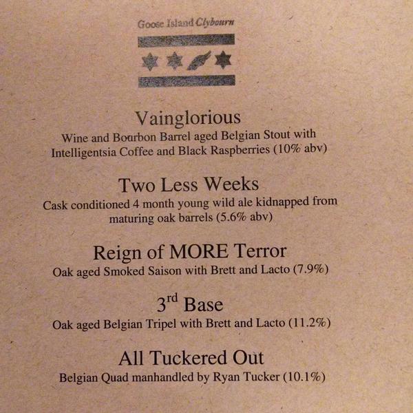 JsTx's tweet photo. Our #GooseClybourn #BelgianFest line up is pretty dece! http://t.co/O0OGZgrQkU