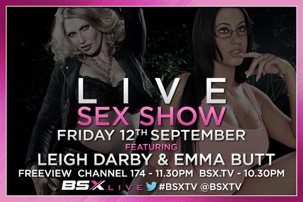Dnt miss #BSXTV! its a #LIVE #GG #SEXSHOW Special featuring @sexyemmabutt &amp; @leigh_darby 
#FREEVIEW CH 174 at 11:30PM http://t.co/18D9DPDp3Z