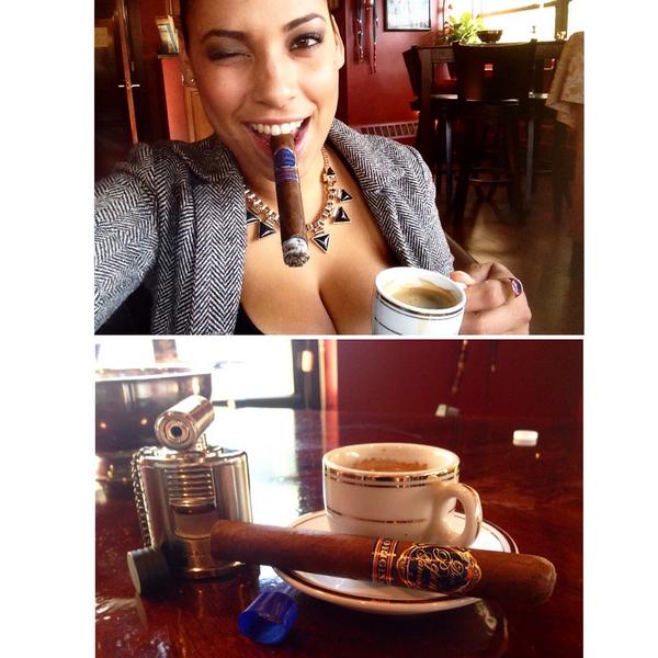 aim_ritzy's tweet photo. Happy Friday Everyone. #DonPepinGarcia #MyFatherCigars #SOTL #BOTL #QueenOfTheLeaf 👑😌💨 http://t.co/y25pmuOEZZ