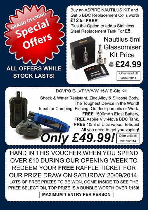 So tomorrow is our new stores opening day so come down and join us for some great deals,free beer and loads more! #UV