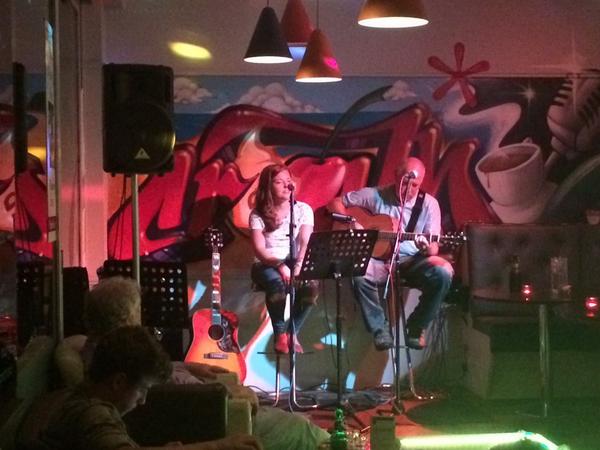 creamMinehead's tweet photo. Our very own birthday girl @orba_ at open mic! We will miss you! http://t.co/Weqa6BYDzx