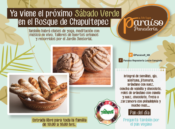 ParaisoR_MX's tweet photo. ¡Mañana Sábado Verde en el Bosque de Chapultepec!#EventosDF @ChapultepecCDMX #SaludTotal ¡Los esperamos! http://t.co/n0xrc3rlIo