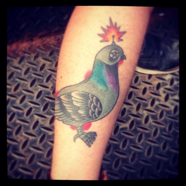 Pigeon. #tattoo #pigeontattoo #latattooartist | Instagram