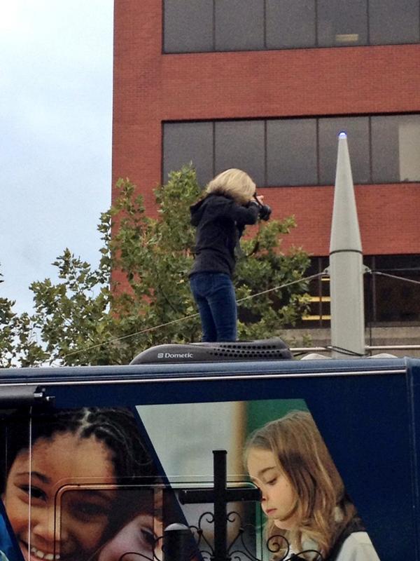 theACEbus's tweet photo. Glad to give you a boost, @bjohnston2020! When do we start the "We Are ND" cheer like the cheerleaders? http://t.co/nFk1tv3dhZ