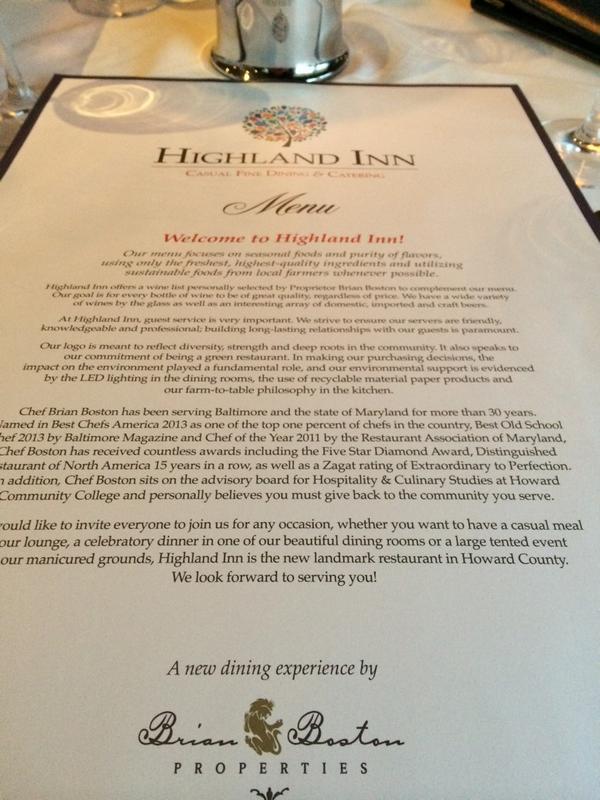 Elizabeth_Homan's tweet photo. Excited to see @HowardCC get a call out on #HighlandInn menu #HoCoMD http://t.co/aC5a7eGg9t