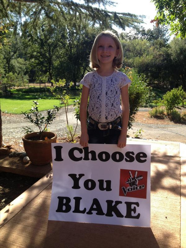 aconnell03's tweet photo. @blakeshelton she chose you for her very first concert!!! Can't wait for tonight!!! http://t.co/6YuQ6jQ1cZ